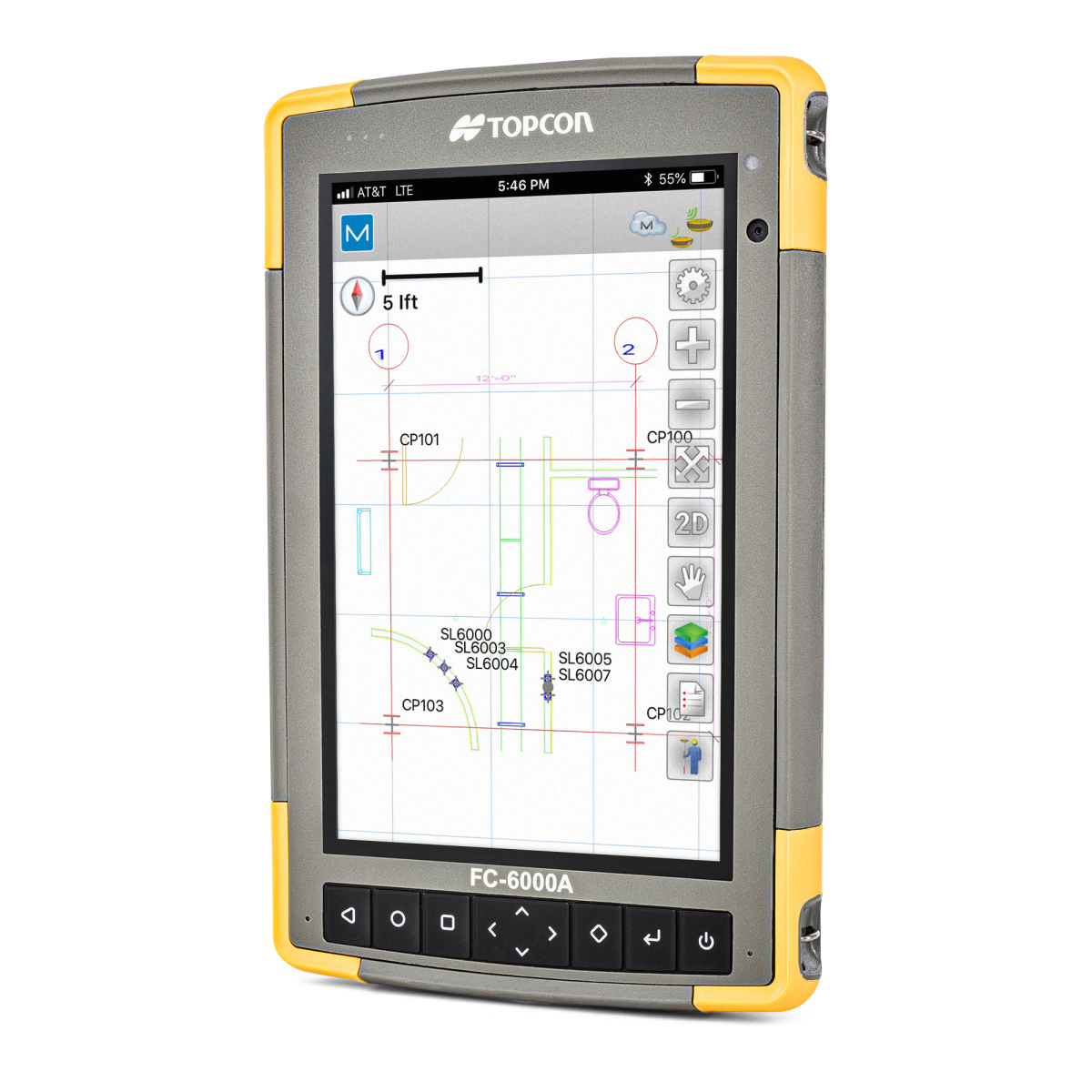 Захищений планшет TOPCON FC-6000A (Geo Cell Android)