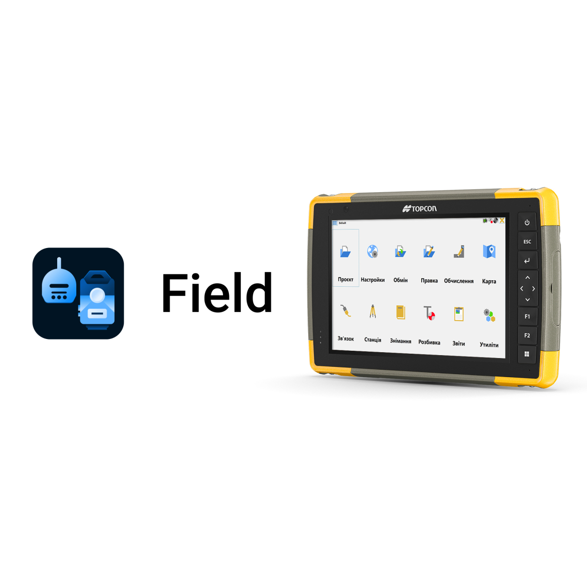 TOPCON Field для роботизованих тахеометрів та приймачів ГНСС